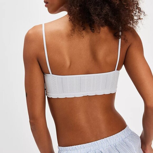 NWT Free People Intimately Candy Seamless Blue Bandeau Bralette - Picture 2 of 5
